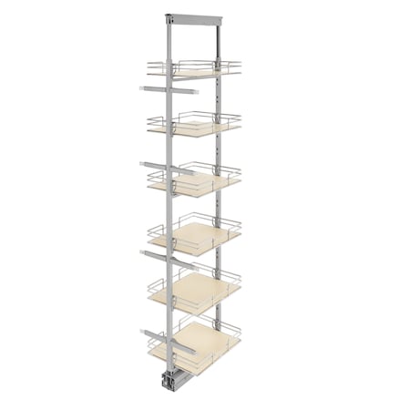Rev-A-Shelf Steel, Light Brown, 14.5 in W, 74.88 in H, 19.5 in L, Light Brown 5273-14-MP